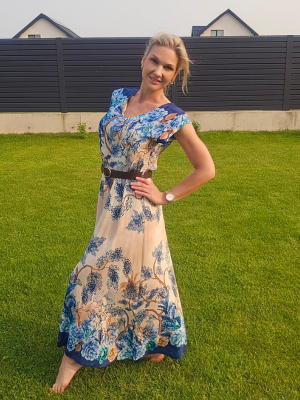 Vasarinė ilga suknelė